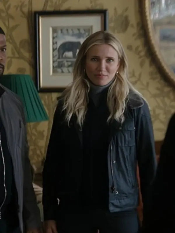 Cameron Diaz in a Black Jacket - Back In Action 2025 - Max Jackets