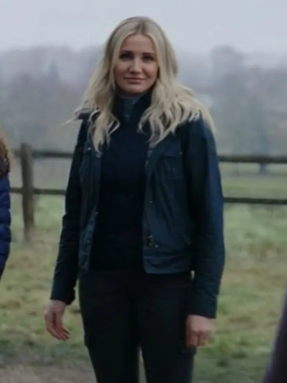 Cameron Diaz in a Black Jacket - Back In Action 2025 - Max Jackets