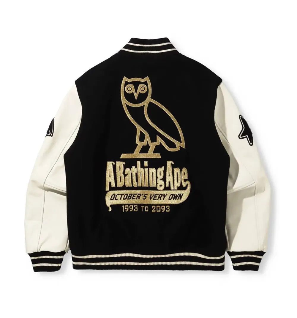 Bape OVO Varsity Jacket Max Jackets