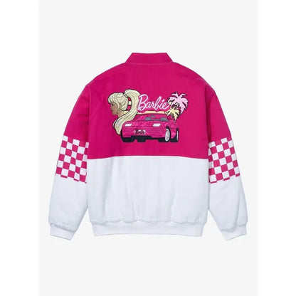 Barbie Checkered Racing Pink Jacket