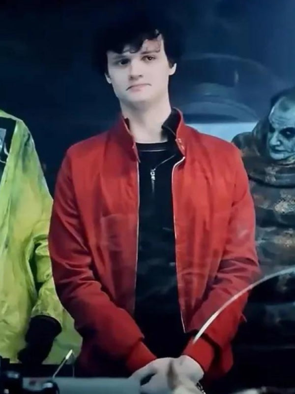 Jeremy Beetlejuice Beetlejuice 2024 Red Jacket Max Jackets