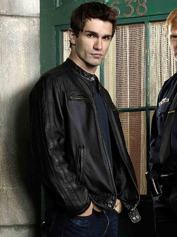 Being Human Aidan Black Leather Jacket Max Jackets