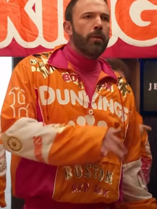 Ben Affleck Super Bowl 2024 Dunkin Donuts Jacket Max Jackets