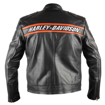 Bill Goldberg WWE Black Harley Davidson Biker Leather Jacket Max Jackets