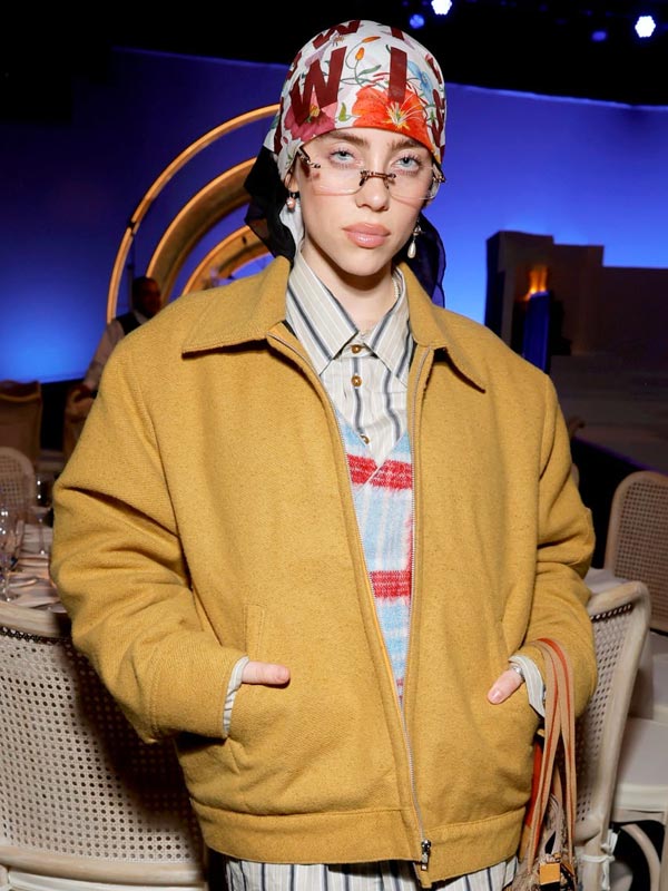 Billie Eilish 96th Annual Oscar Yellow Jacket Max Jackets