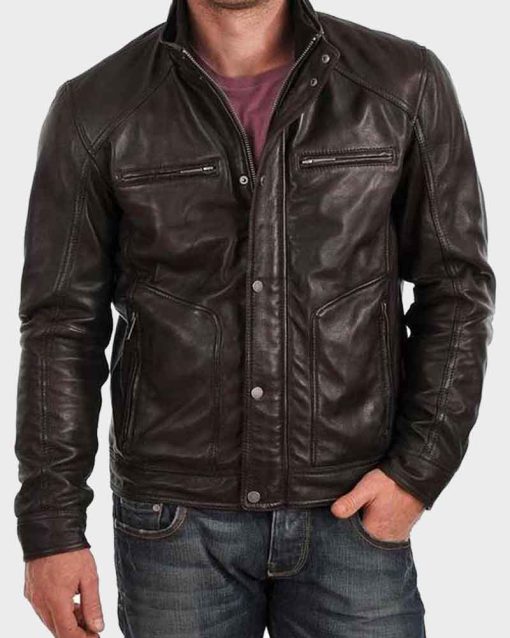 Black Mens Standard Buttoned Jacket Max Jackets