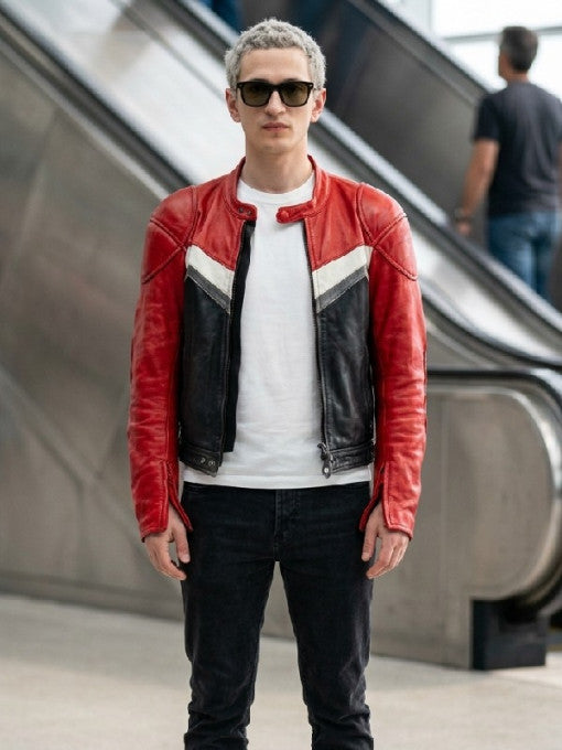 Proud 2026 Filip Raczynski Red Black Striped Moto Jacket
