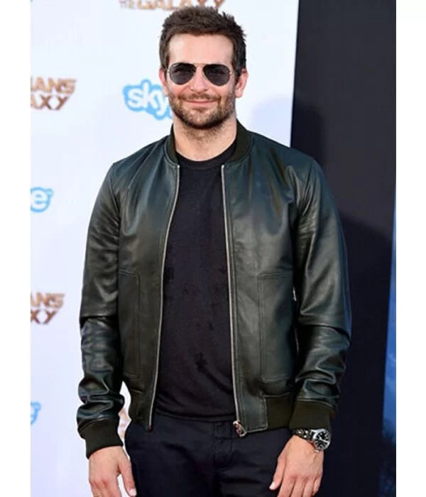 Bradley Cooper Green Bomber Leather Jacket Max Jackets