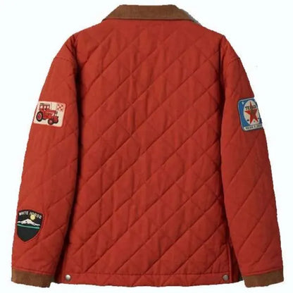 NYC 2026 Brandi Carlile Red Quilted Jacket