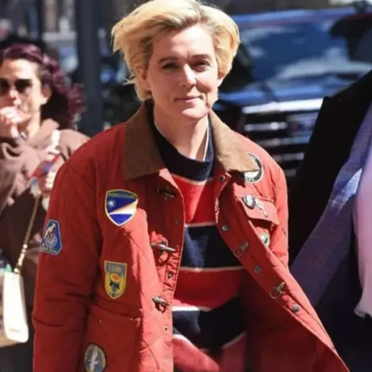 NYC 2026 Brandi Carlile Red Quilted Jacket