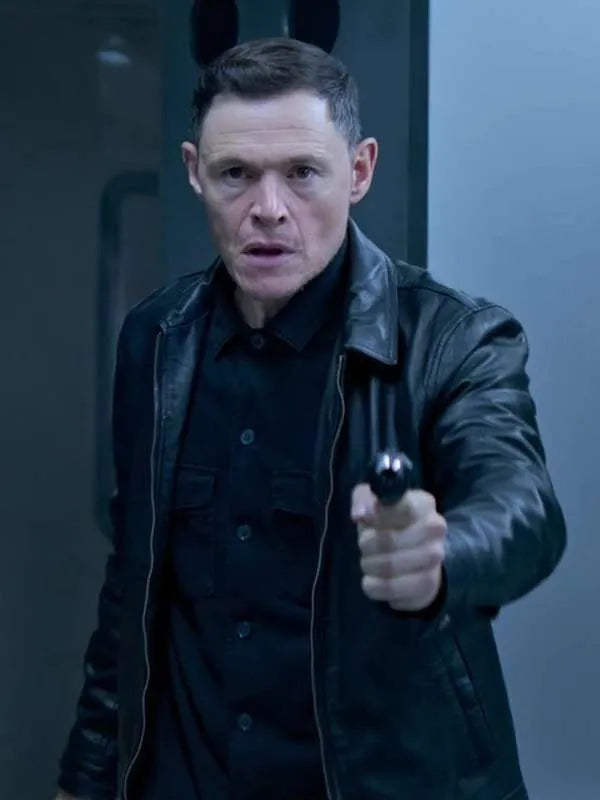 Cormac Lift 2024 Burn Gorman Black Leather Jacket Max Jackets