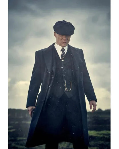 Peaky Blinders Thomas Shelby Three Piece Suiting Pinstripe Suit