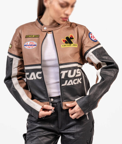 Cactus Jack Leather Jacket Max Jackets