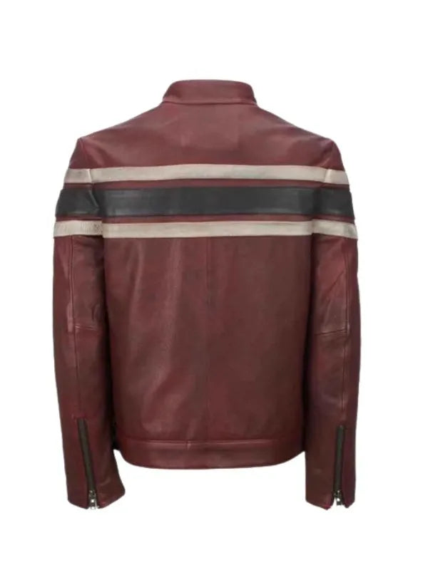 Mens Retro Red Waxed Vintage Jacket Max Jackets