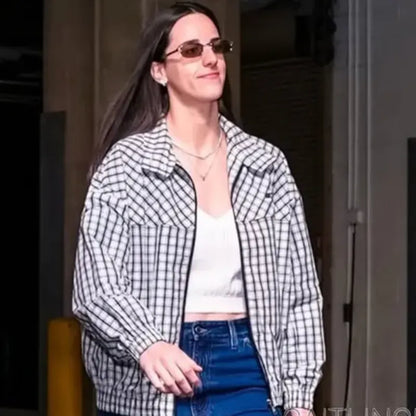 Caitlin Clark Checked Jacket