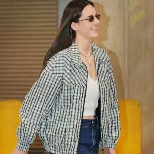 Caitlin Clark Checked Jacket
