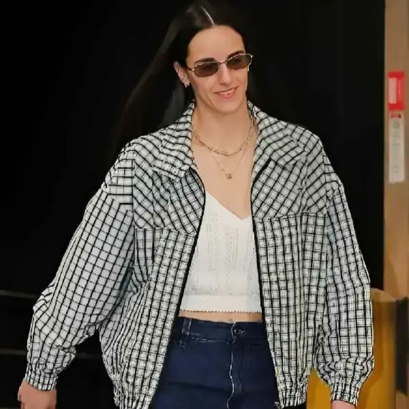 Caitlin Clark Checked Jacket