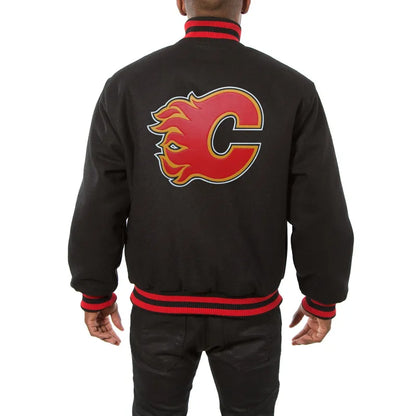 Calgary Flames Wool Varsity Jacket