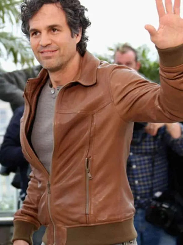 Mark Ruffalo Brown Leather Jacket