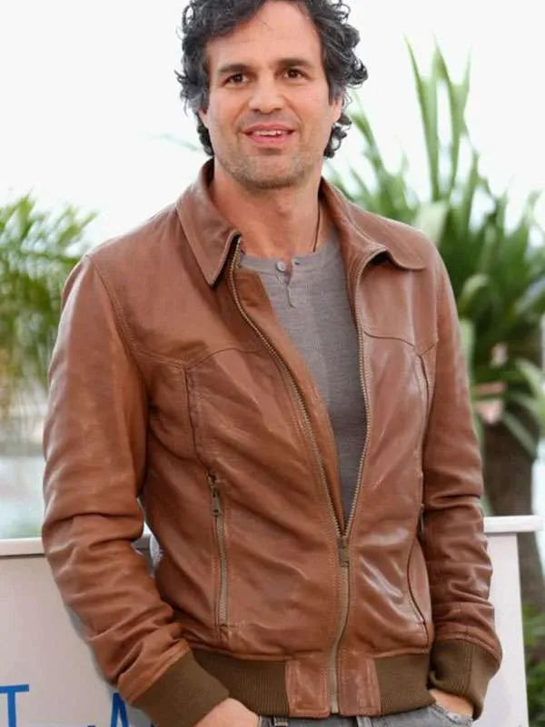 Mark Ruffalo Brown Leather Jacket