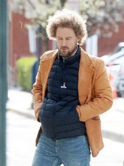 Paint Carl Nargle Brown Leather Jacket Max Jackets