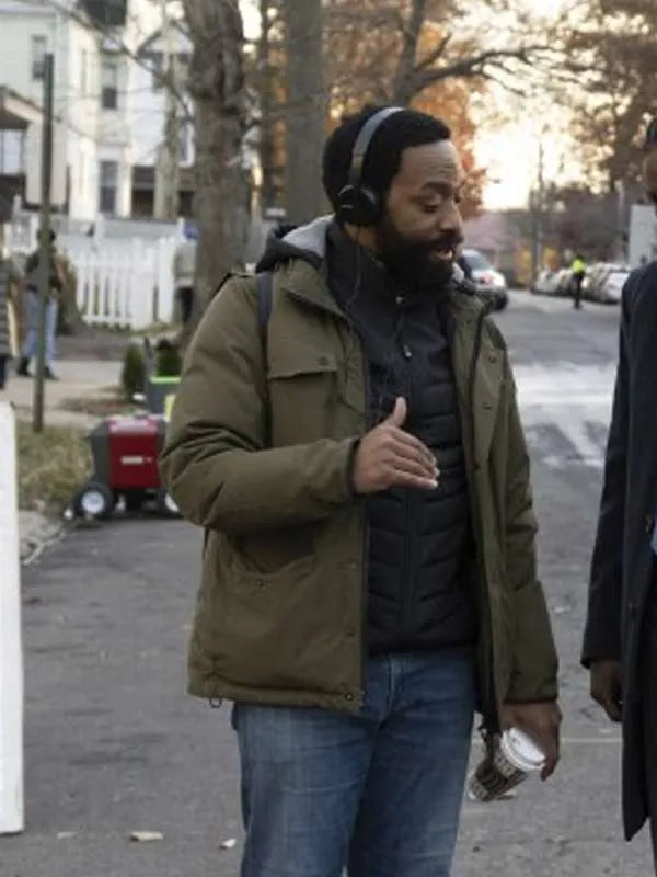 Chiwetel Ejiofor Rob Peace 2024 Green Jacket Max Jackets