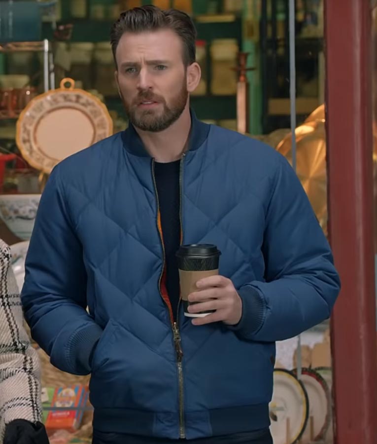 Super Bowl Chris Evans Bomber Jacket Max Jackets