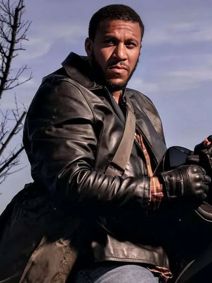 Ciryl Gane K.O. 2025 Black Leather Jacket Max Jackets