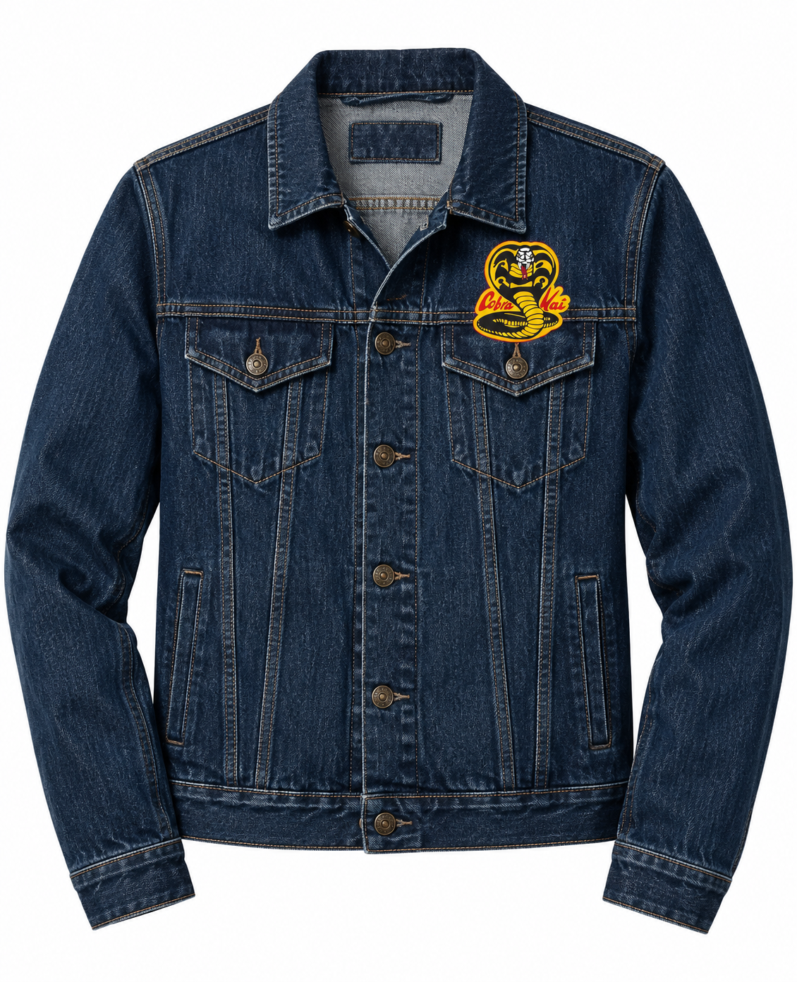 Cobra Kai Snake Logo Denim Jacket