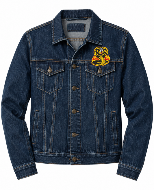 Cobra Kai Snake Logo Denim Jacket