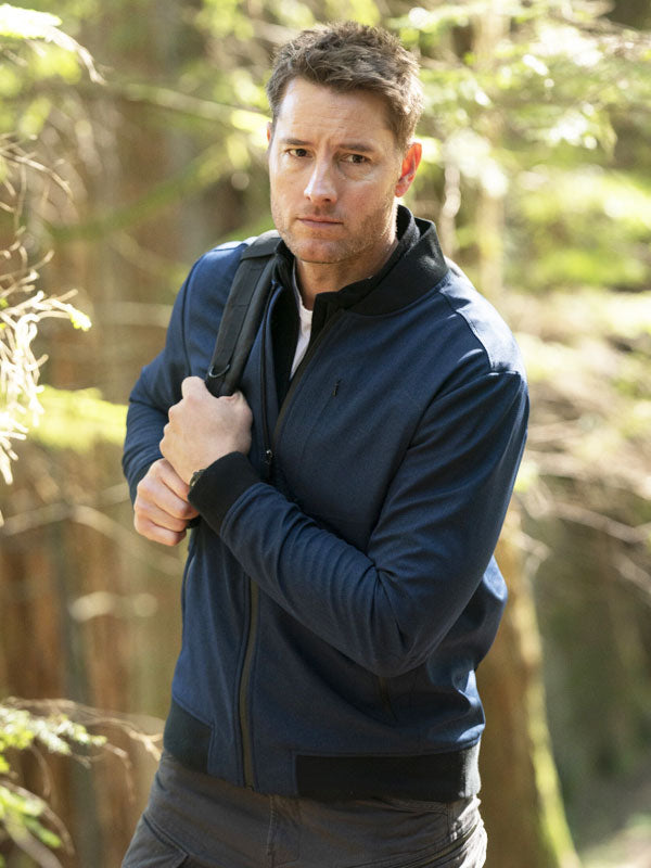 Tracker 2024 Justin Hartley Blue Bomber Jacket Max Jackets