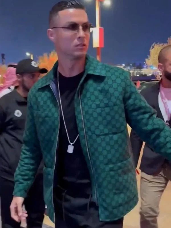 Cristiano Ronaldo Reckoning Fight Night Green Jacket Max Jackets