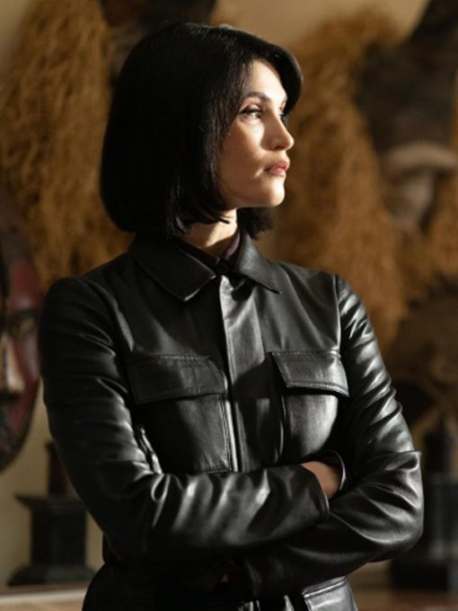 Culprits Gemma Arterton Black Leather Jacket Max Jackets