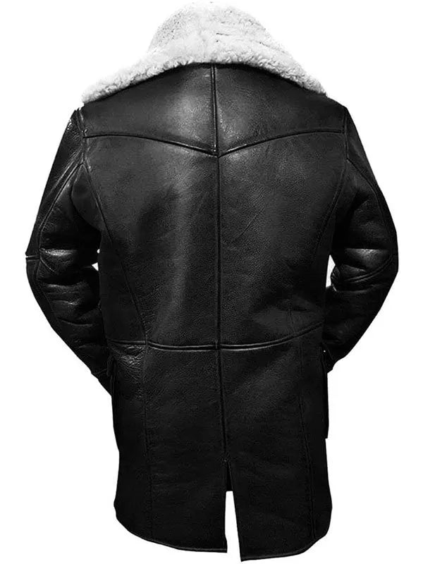 Dark Knight Rises Tom Hardy Shearling Leather Jacket Max Jackets