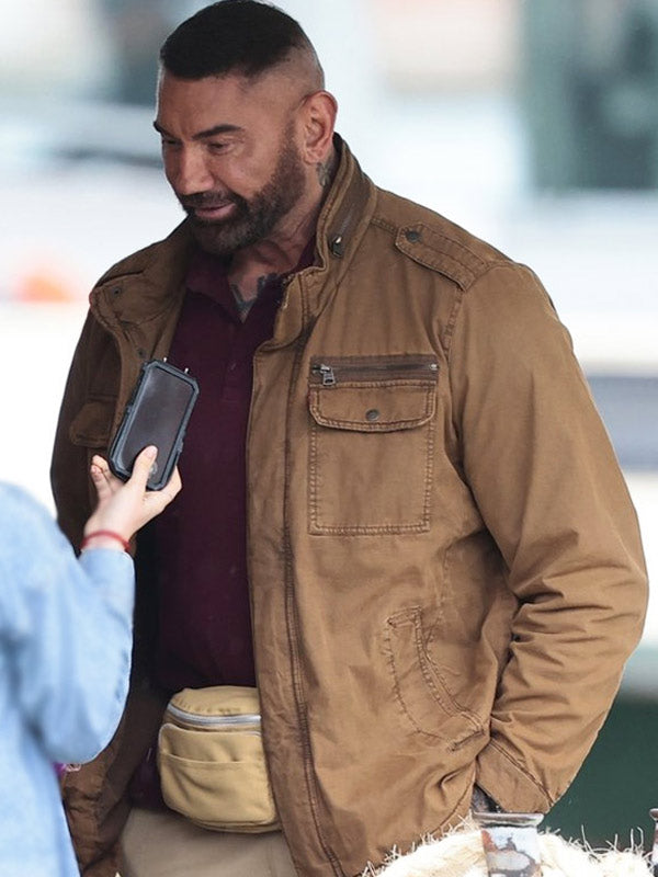 Dave Bautista My Spy 2 Brown Jacket Max Jackets