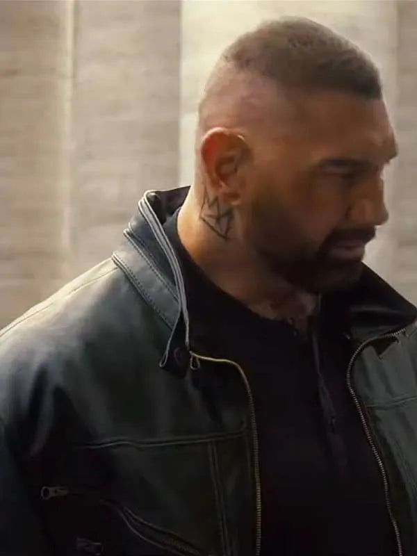 Dave Bautista My Spy The Eternal City 2024 Leather Jacket Max Jackets