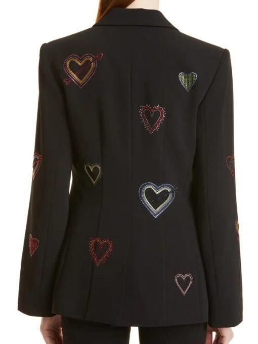 Days Of Our Lives Stephanie Johnson black heart blazer
