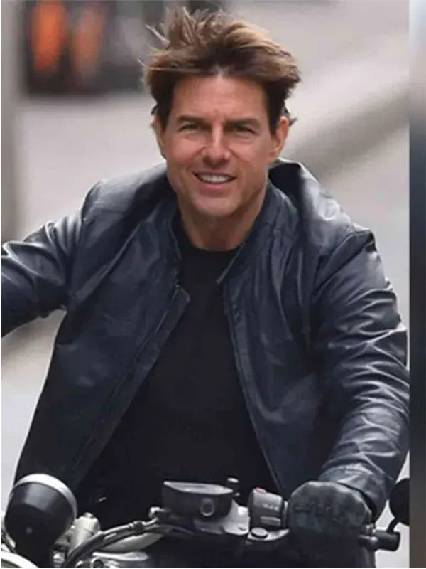 Ethan Hunt Mission Impossible 7 Leather Jacket Max Jackets