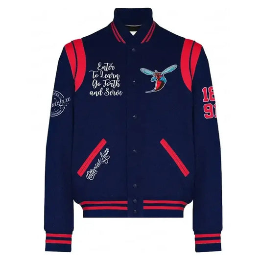 Delaware State University Blue Varsity Jacket