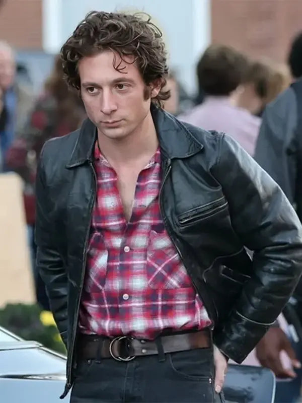 Deliver Me from Nowhere Jeremy Allen White Black Leather Jacket Max Jackets