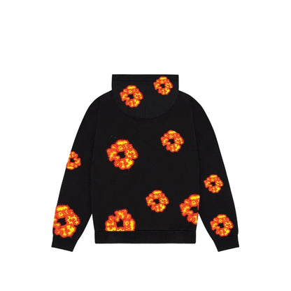 Denim Tears x Offset Wreath Black Hoodie Vintage Jacket