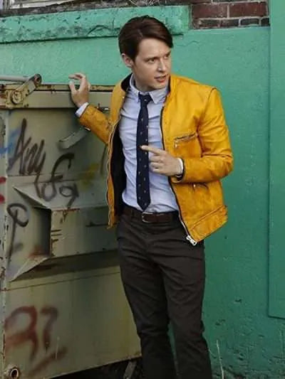 Dirk Gently Holistic Detective Yellow Leather Jacket Max Jackets