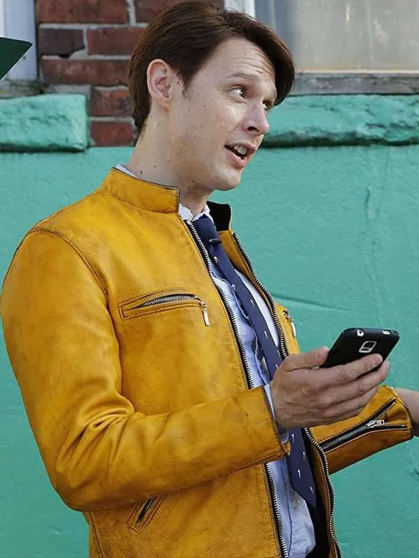 Dirk Gently Holistic Detective Yellow Leather Jacket Max Jackets