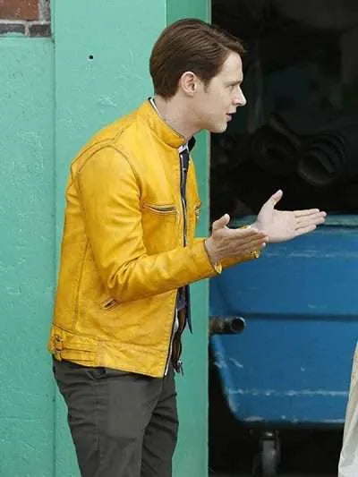 Dirk Gently Holistic Detective Yellow Leather Jacket Max Jackets