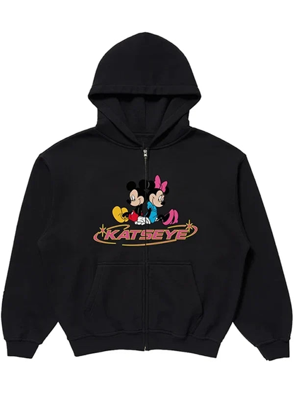 Disney x KATSEYE Mickey & Friends unisex zipper hoodie