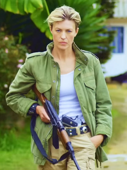 Dominique 2024 Oksana Orlan Green Jacket Max Jackets