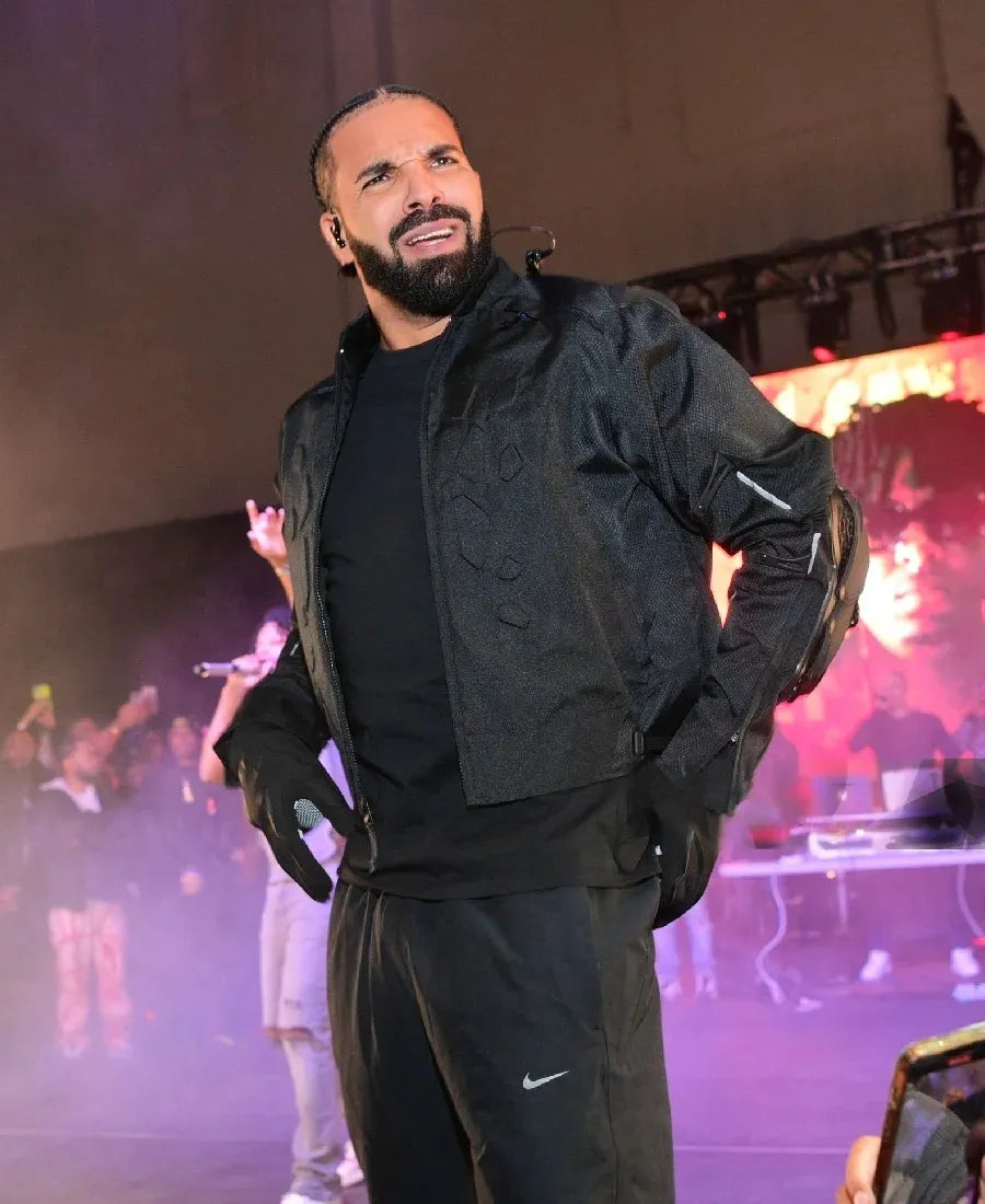 Drake Perform Wicked Black Jacket Max Jackets