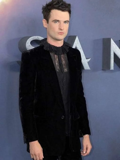 Tom Sturridge The Sandman Black Velvet Blazer