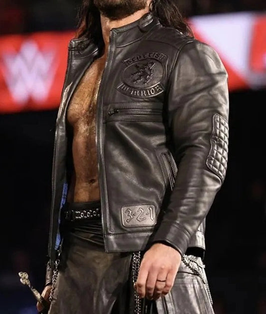 WWE Raw Drew McIntyre Black Leather Jacket Max Jackets