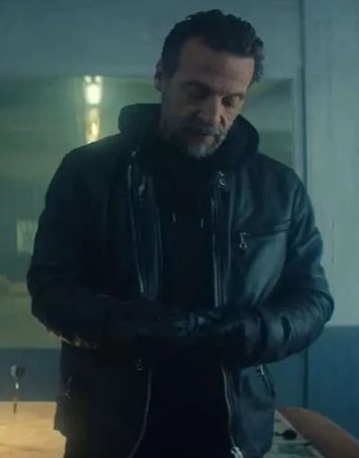 Furies 2024 Mathieu Kassovitz Black Leather Jacket Max Jackets